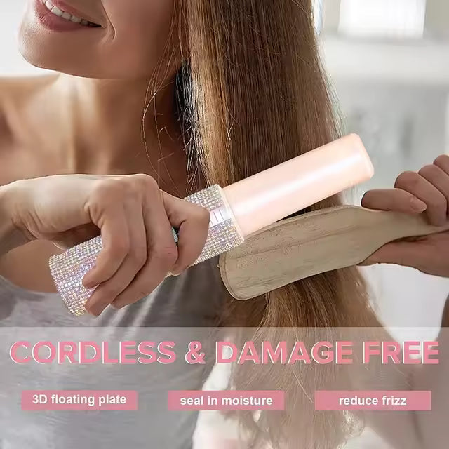 Rechargeable Portable Diamond Straightener